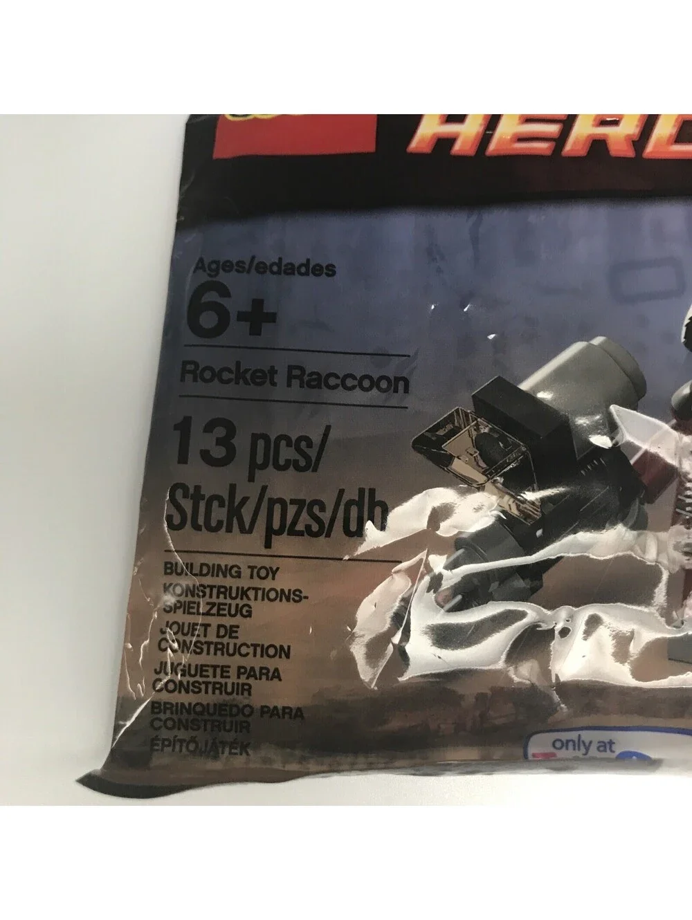 LEGO Marvel Super Heroes: Rocket Raccoon 5002145 Toys R Us minifigure poly bag